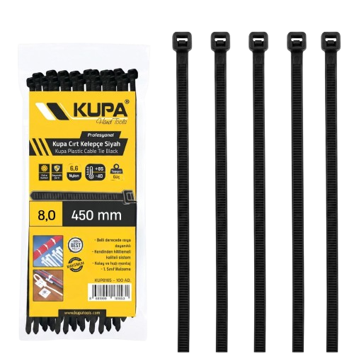 KUPA SİYAH CIRT KELEPÇE 4,8x300 mm KUP8159