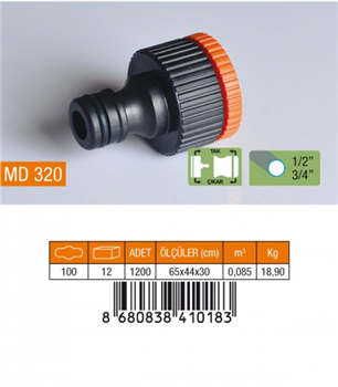 MEDALYAN MUSLUK BAĞLANTISI 1-2/3-4  MD320