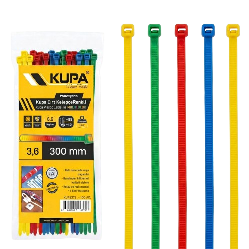 KUPA RENKLİ CIRT KELEPÇE 3,6x250 mm KUP8272