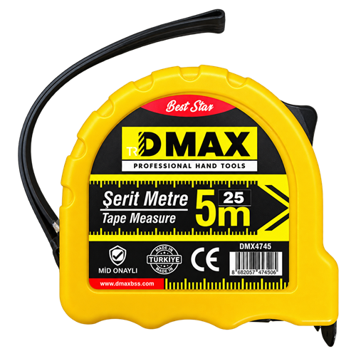 DMAX PROFESYONEL ÇELİK ŞERİT METRE 5X25 mt DMX4747