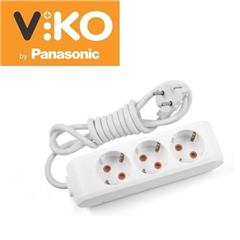 VİKO MULTİLET KABLO UZATMA 3'lü 3 mt 