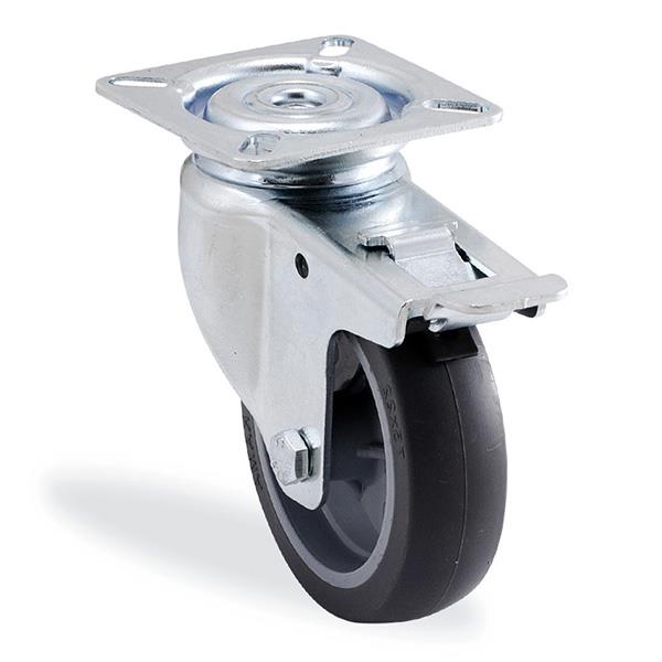 MERAX MOBİLYA TEKERİ GRİ 75 25 FRENLİ TABLALI 1702-F