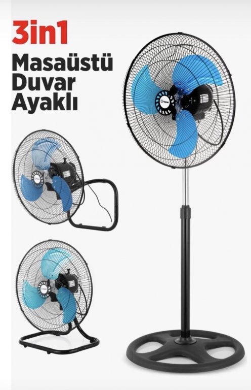 FANSAN SANAYİ TİP AYAKLI DUVARA VE YERE KONULMALI VANTİLATÖR 18'İNÇ 