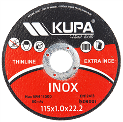 KUPA İNOX KESİCİ 115x1.0x22 mm KUP7013