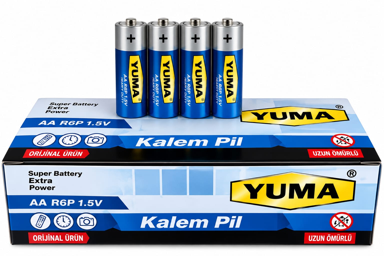 YM-900 KALEM PİL AA CARBON ( 60 ADET )