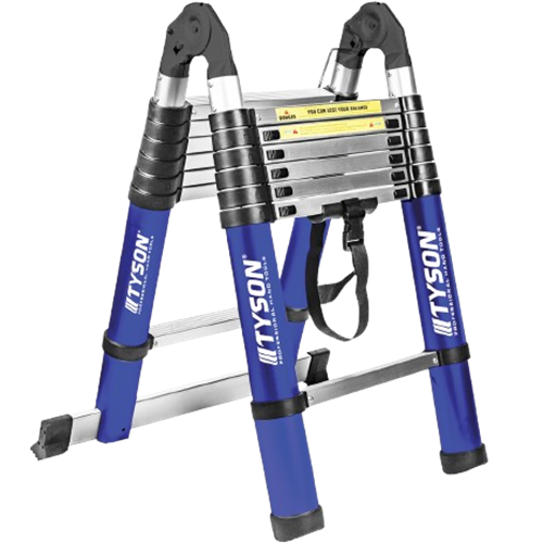 TYSON A-TİPİ TELESKOPİK MERDİVEN 2.2+2.2 METRE 7+7 BASAMAK TYS9149