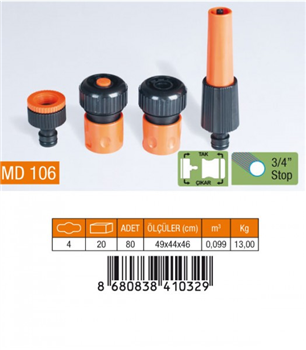 MEDALYAN OTO. AYARLI LANS 4LÜ SET 3/4'' MD106