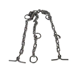 ZİNCİR BESİ ZİNCİRİ SİYAH x7 mm 100x125 3 HALKALI