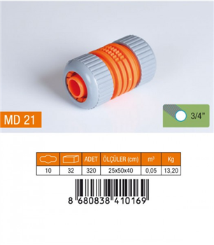 MEDALYAN 3/4 LÜX HORTUM EKİ MD21