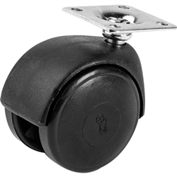 MERAX MOBİLYA 1401 50 mm SİYAH PLASTİK BÜYÜK TABLALI TEKER 