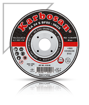 KARBOSAN İNOX THINLINE KESİCİ (DÜZ) 115x1.0x22 