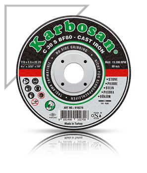 KARBOSAN SC KESİCİ (DÜZ) 115x2.5x22