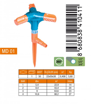 MEDALYAN TURBO 3LÜ SPRİNK MD01