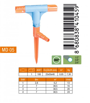 MEDALYAN 05 NORMAL TE SPRİNK 1/2x5/8x3/4 MD05