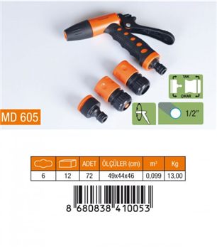 MEDALYAN OTO. TET. TABANCA 4LÜ SET 1/2  MD605