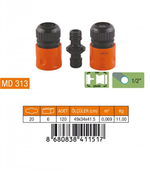 MEDALYAN OTO HORTUM BAĞLANTISI 3LÜ SET MD313