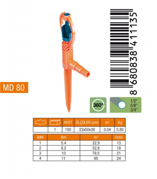 MEDALYAN PVC YAPRAK SPRİNK MD80