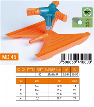 MEDALYAN TURBO 3LÜ FİSKİYE SEHPALI MD45